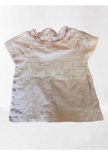 F&F baby girl love t-shirt 3-6 months