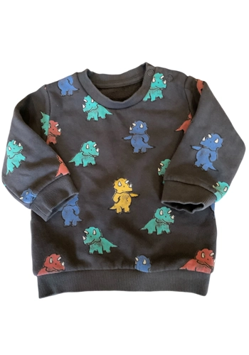 M&S dinosaur baby boys sweatshirt 3-6 months