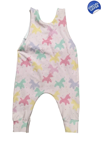 Pretty baby girl 6-9 months French Terry romper