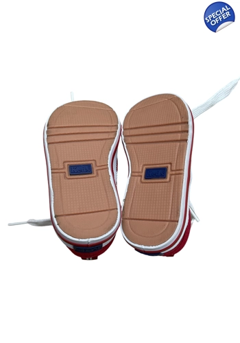 Baby boy girl red canvas Keds lace up shoes 3.5