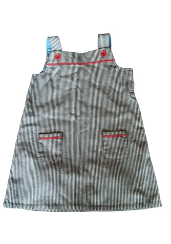 Baby Boden striped girls pinafore dress 18-24 months hardly worn