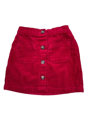 Next girl soft red cord skirt