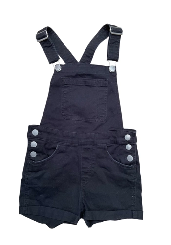 H&M girls 8-9 years black short dungarees