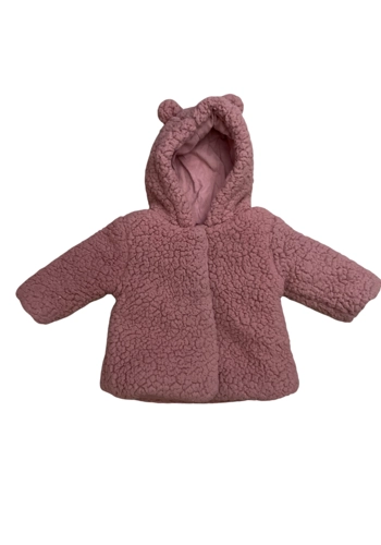 Cute cosy baby girl Borg fleece jacket