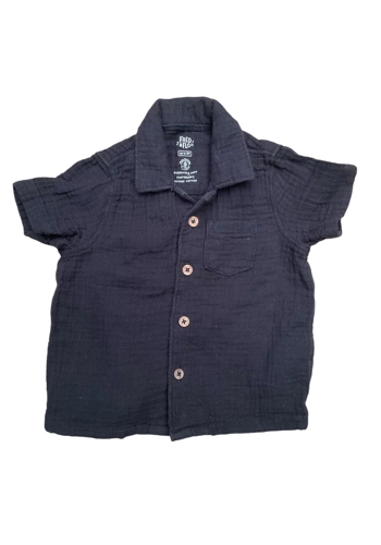 F&F 3-6 months baby boy black shirt VGC