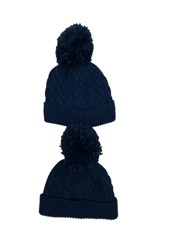 Next twin boys girls navy blue hats 0-3 months VGC