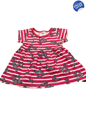 Baby girl pretty jersey dress 3-6 months VGC