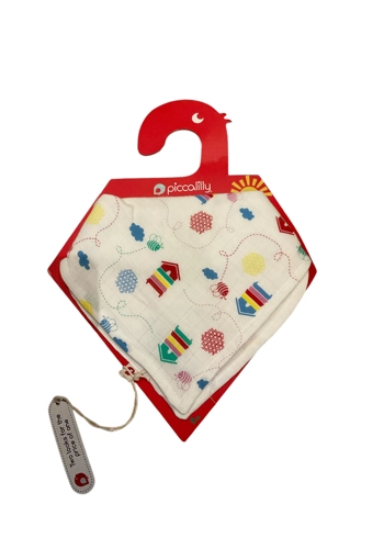 BNWT Piccalilly organic cotton baby dribble bib new gift