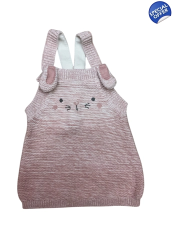 F&F 0-3 months baby girl knitted dress VGC