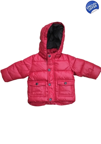 Zara baby boy red warm jacket 3-6 months vgc