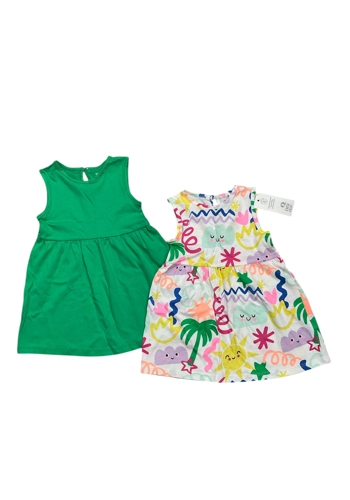 BNWT Fred & Flo girls cotton jersey summer dresses 9-12 months new