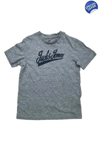 Jack & Jones boys grey t-shirt 8 years vgc
