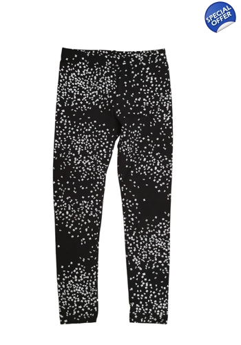 Sorry for the Mess girls designer black leggings 6 years vgc