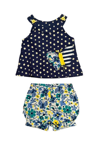 Planet Cotton baby girl 3 months summer outfit vgc