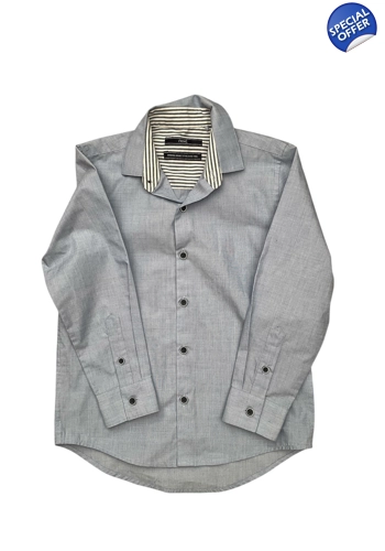 Next boys smart blue long sleeved shirt 5 years vgc