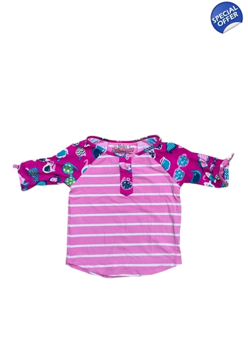 Hatley girls rash guard 4 years vgc