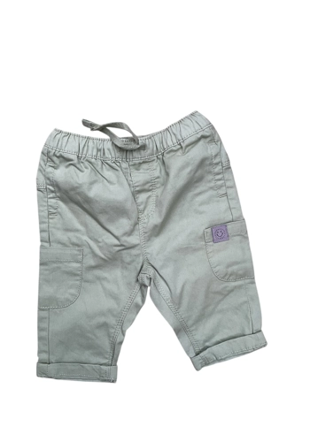 John Lewis baby boy green cotton trousers unworn 0-3 months