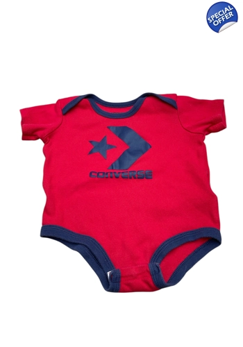 Converse baby boy red bodysuit 6-9 months good condition