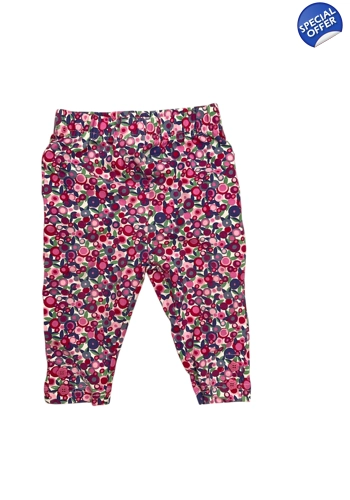 Jojo Maman Bebe cotton floral leggings 3-6 months good condition