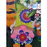 elf mandala made of wood