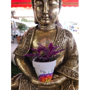 Hand Painted Mandala Terra Cotta Planter Personalized Gift