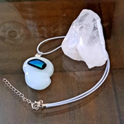 green Glass Boho Chic Pendant