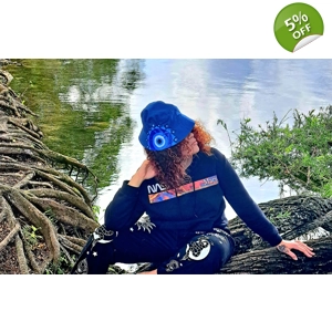 Hat Bucket Hand painted hat with mandala