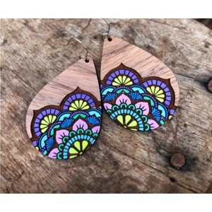 mandala earrings