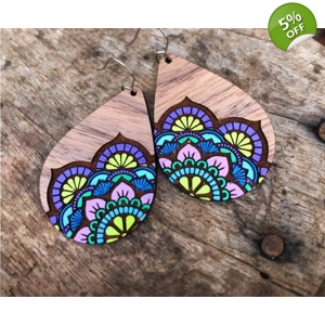 mandala earrings