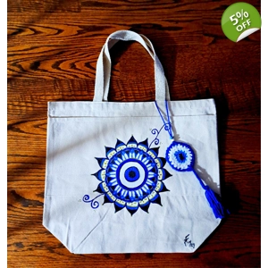 Hand-Painted Mandala Tote Bag – Unique Artistic Style