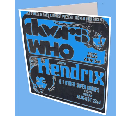 60s Gig Poster greeting Card