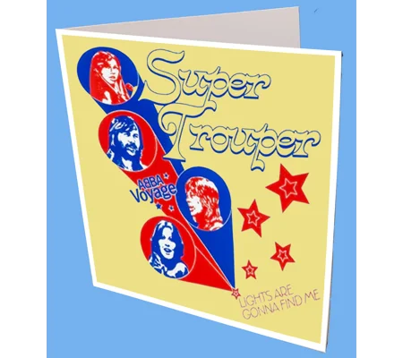 Abba Super Trouper Greeting Card