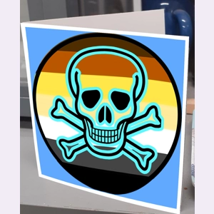 Bear Skull Greeting Card