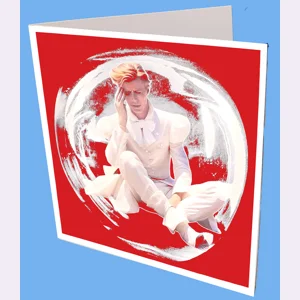 Bowie Globe Greeting Card