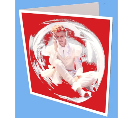 Bowie Globe Greeting Card