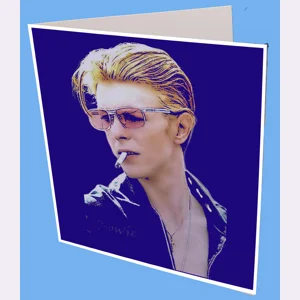 Bowie Smoking Greeting Card
