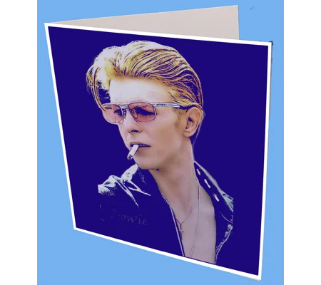 Bowie Smoking Greeting Card