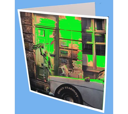 Bowie Ziggy Greeting Card