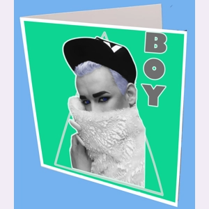 Boy George Greeting Card