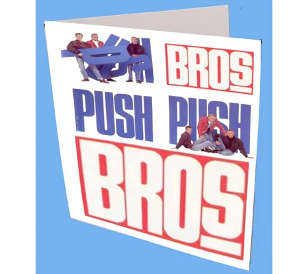 Bros Push greeting Card