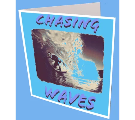 Chasing Waves Greeting Card