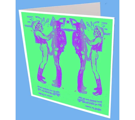 Dance Sat Night Tom Finland Greeting Card
