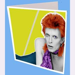 David Bowie on Elbows Greeting Card