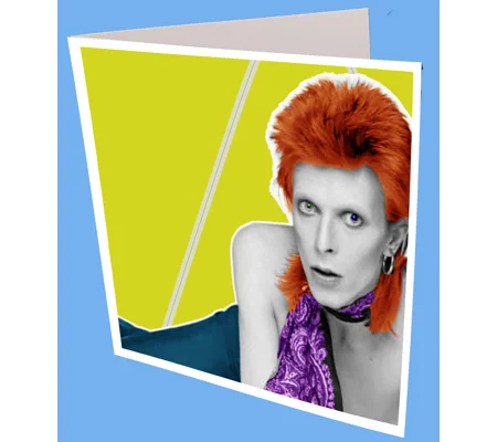 David Bowie on Elbows Greeting Card