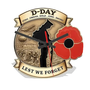D-Day 80th Anniversary Clock