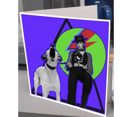 Diamond Dog Greeting Card