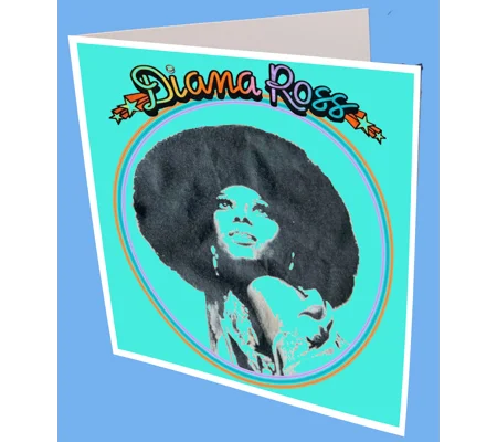 Diana Ross Greeting Card