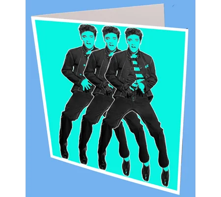 Elvis Shake Gree ting Card