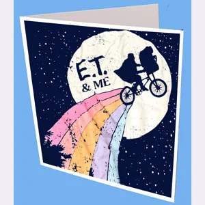 E.T and Me Greeting Card