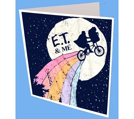 E.T and Me Greeting Card